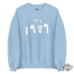 Taylor Swift CROPPED 1989 Light Blue Crewneck Sweater